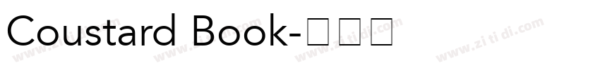 Coustard Book字体转换